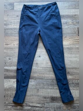 Mondetta Navy Blue Women’s Active Leggings size medium M yoga pants gym Luxury